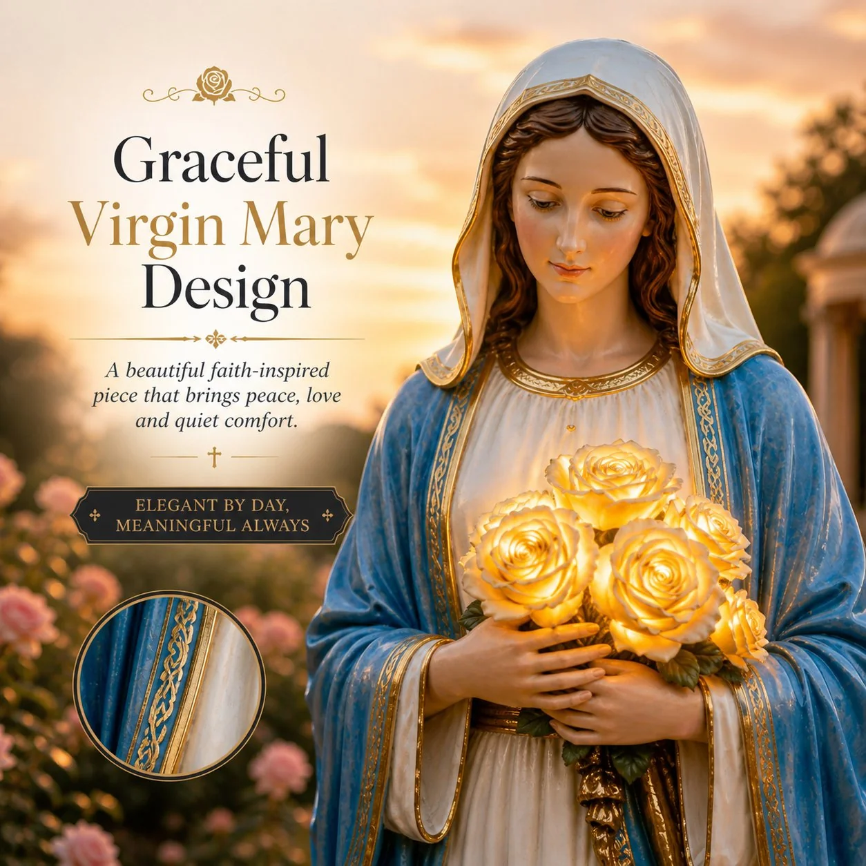 💗Virgin Mary Garden Light-7.2*6.5*20cm - Image 3