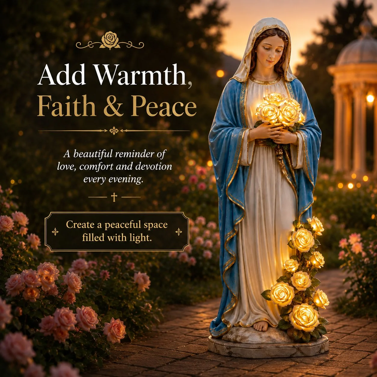 💗Virgin Mary Garden Light-7.2*6.5*20cm - Image 6