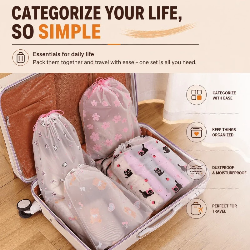 Waterproof Frosted Storage Pouches - Image 4