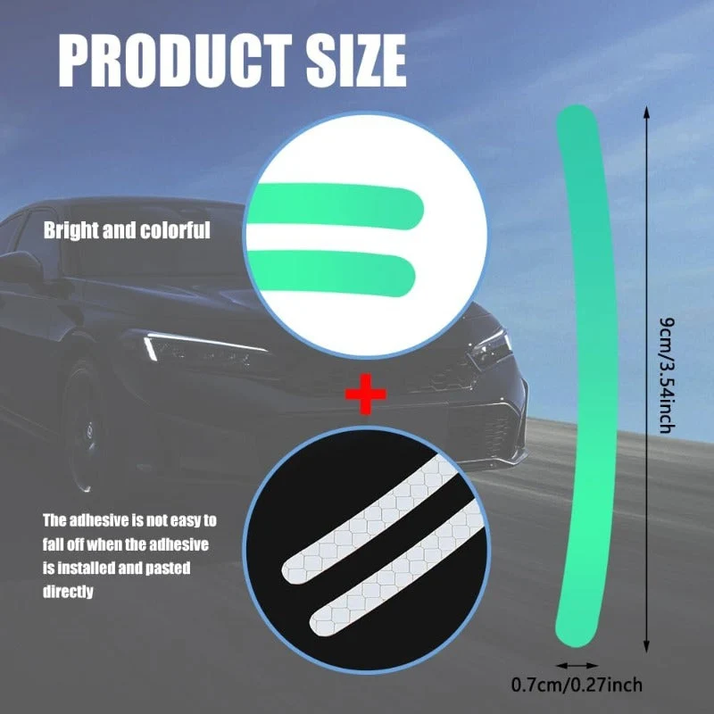Waterproof Reflective Rim Stickers - Image 2