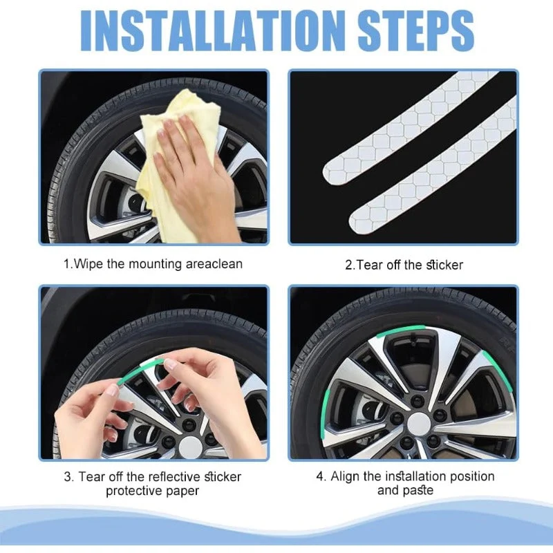 Waterproof Reflective Rim Stickers - Image 6