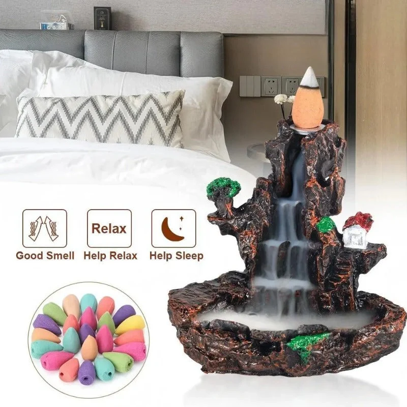 Zen Waterfall Incense Burner - Image 2