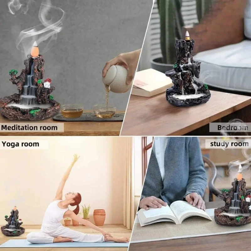 Zen Waterfall Incense Burner - Image 3